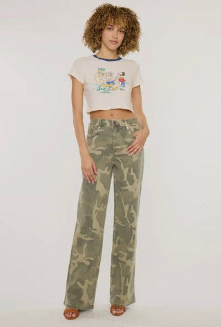 Camo Kan Can wide leg denim