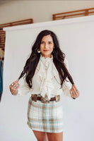 Greer plaid skirt