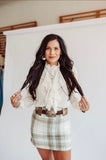 Greer plaid skirt