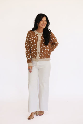 Fawn button up sweater cardigan
