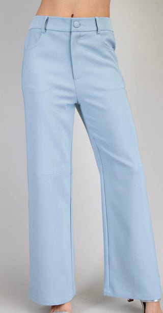 Gabby light blue straight leg pants