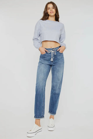 Jolee relaxed drawstring denim - Kan Can