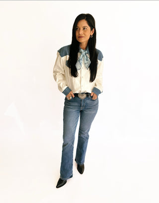 Andi denim blouse