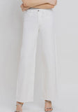 Olivia wide leg white denim - vervet