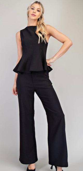 Gabby black straight leg pants