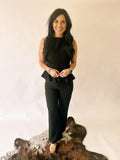 Gabby black straight leg pants