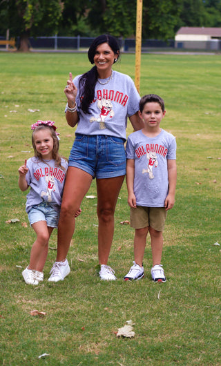 Oklahoma with Boomer thrifted tee