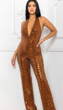 Bronze goddess jumpsuit