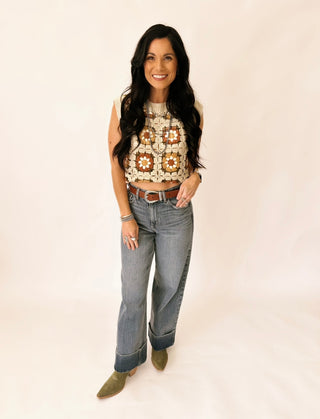 Shaylen knit sleeveless sweater