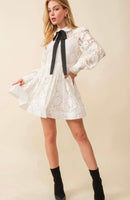 Emily lace dress with bow