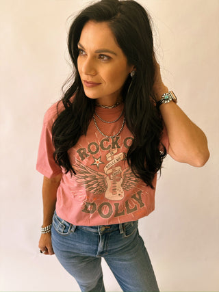 Rock on Dolly graphic tee