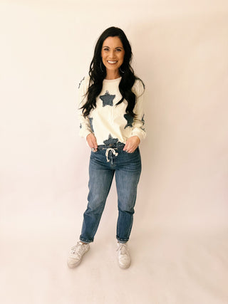 Jolee relaxed drawstring denim - Kan Can