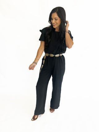 Katherine black jumpsuit