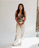 Ella mixed pattern bodysuit