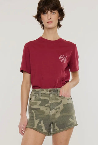 Kan can camo cut off shorts