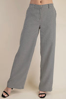 Emily black checkered pants