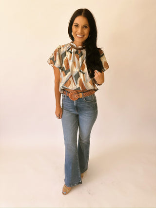 Bailey printed blouse