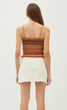 Zoey brown sweater tank