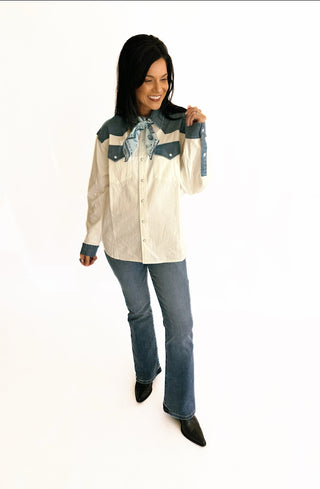 Andi denim blouse