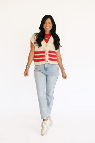 Sally cap sleeve sweater