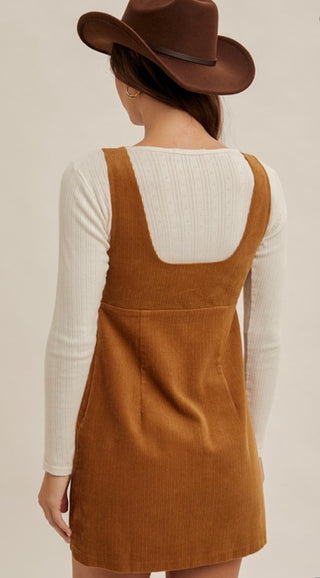 Courtney corduroy jumper dress