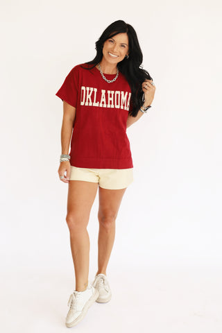 Oklahoma short sleeve sweater