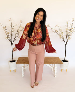 Natalie blush pink pants