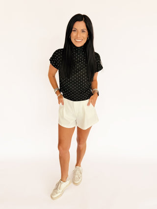 Adrienne white shorts