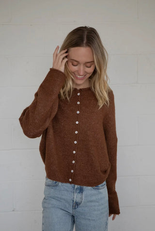 Piper brown cardigan