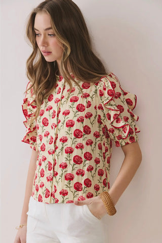 Cynthia floral blouse