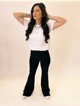 Rachel ribbed flared yoga pants