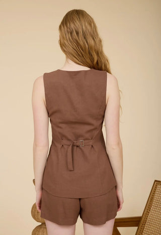 Bailey Brown linen vest