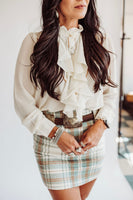 Greer plaid skirt