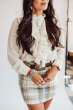 Greer plaid skirt