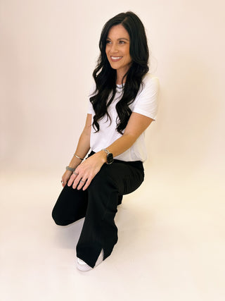 Rachel ribbed flared yoga pants