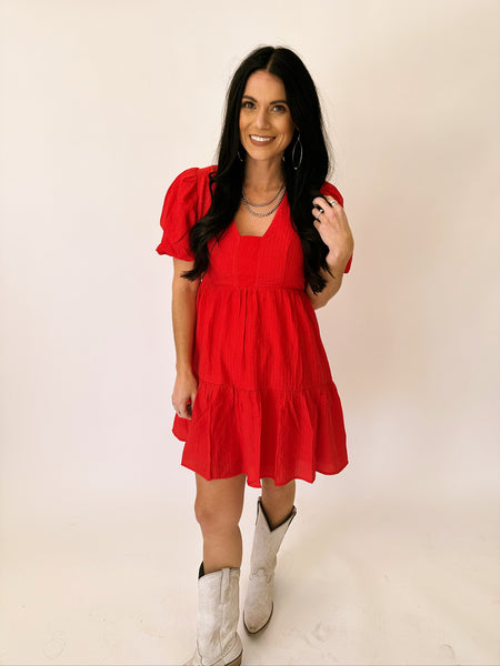 Carly red dress