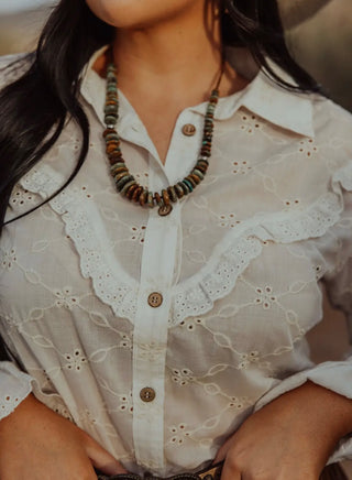 Etheny eyelet blouse
