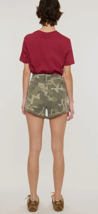 Kan can camo cut off shorts