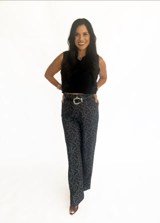 Horseshoe wide leg pants
