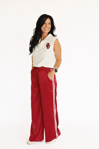 Britt Crimson track pants