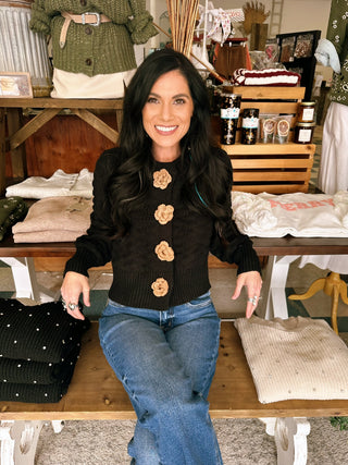 Izzy rosette cardigan