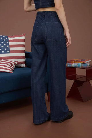 Denim beauty trousers