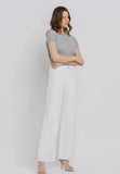 Olivia wide leg white denim - vervet