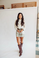 Greer plaid skirt
