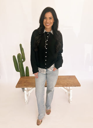 Piper black cardigan