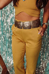 Golden yellow pants