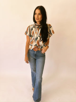 Bailey printed blouse