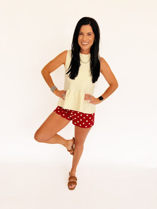 Alexis polka dot micro shorts