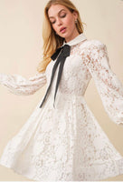 Emily lace dress with bow