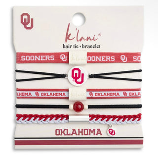 University of Oklahoma Game Day Hair Tie Bracelets